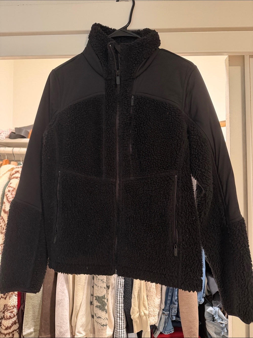 Lululemon Black Sherpa Zip-Up Jacket - Women's